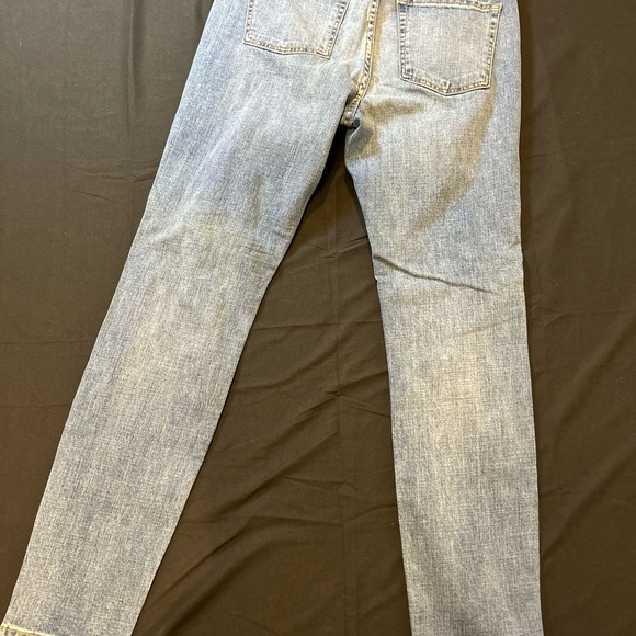Aeropostale Men's Light Blue Distressed Skinny Jeans - Picture 5 of 9